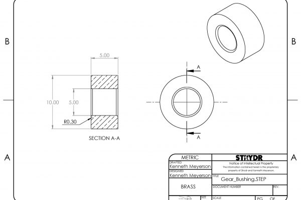 Minimum critical dimensions.
