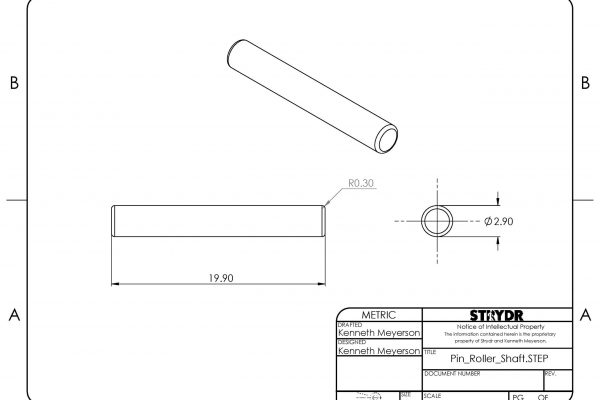 Minimum critical dimensions.
